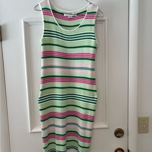 Adrienne Vittadini Cotton Tank Sweater Dress
